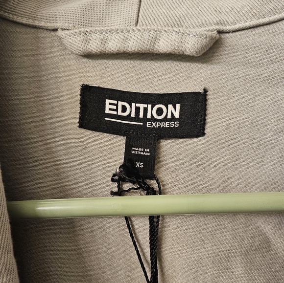 EXPRESS X Simon Spurr oversize Stone denim Jacket - Picture 6 of 12